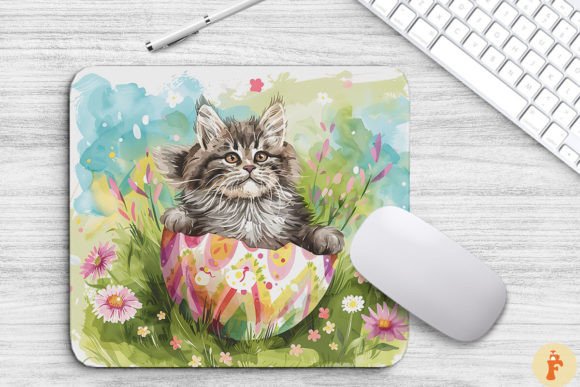 Download Cute Cat in Easter Egg Background - Cute Collection