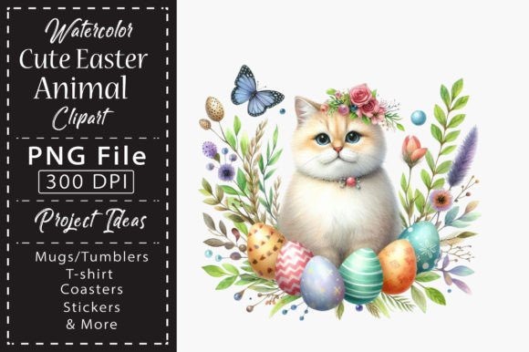Download Watercolor Cute Easter Animal Clipart - Cute Collection