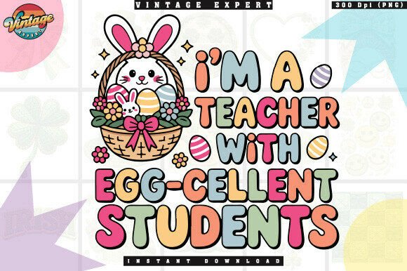 Download Cute Bunny Teacher Easter T-shirt Design - Cute Collection
