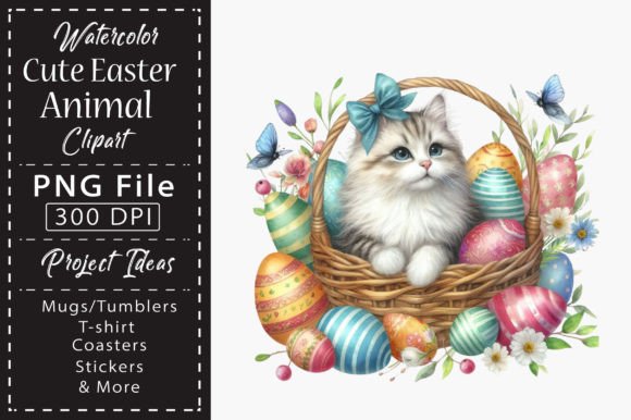 Download Watercolor Cute Easter Animal Clipart - Cute Collection