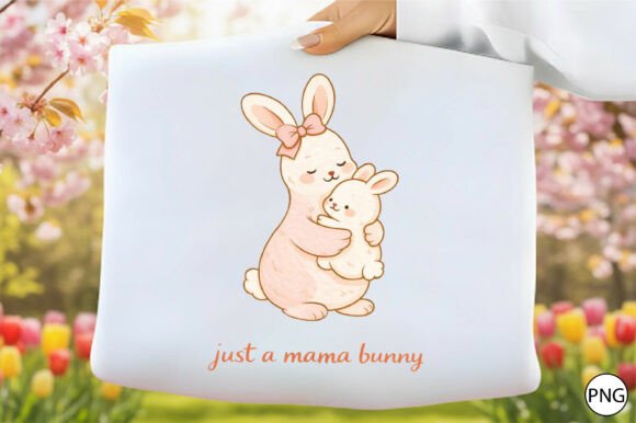 Download Cute Mama Bunny Clipart PNG - Cute Collection