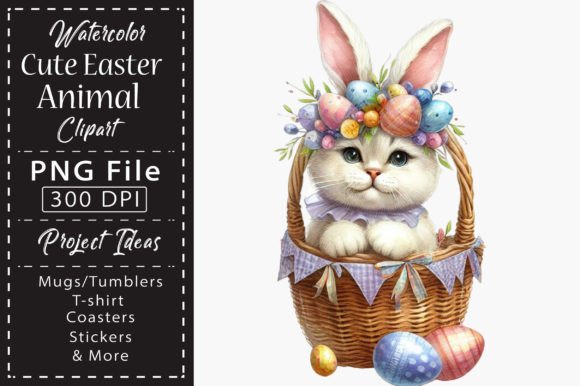 Download Watercolor Cute Easter Animal Clipart - Cute Collection