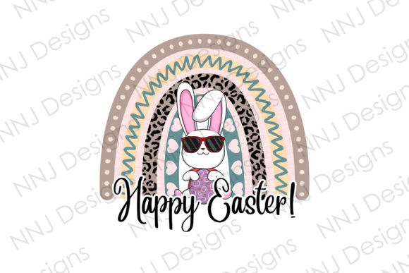 Download Rainbow Happy Easter Bunny Clipart - Easter bunny clipart Collection