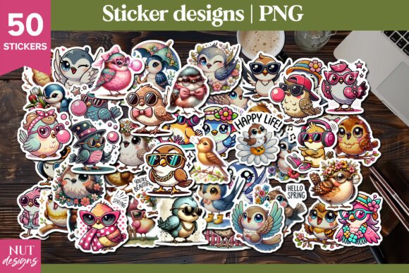 Download Cute Bird Stickers, Spring Stickers - Cute Collection