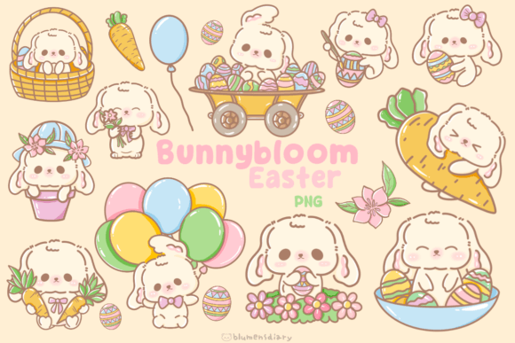 Download Kawaii Easter Bunny Clipart - Easter bunny clipart Collection