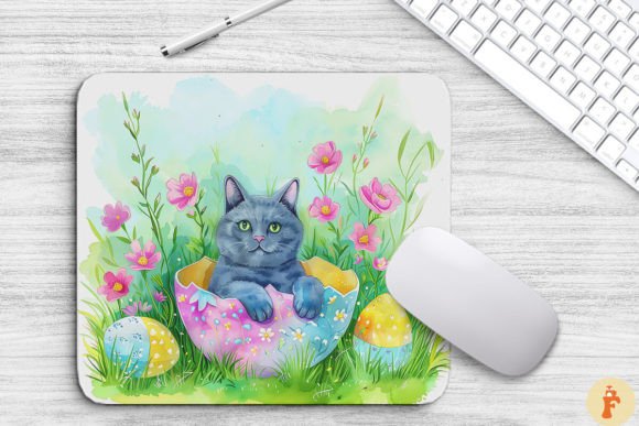 Download Cute Cat in Easter Egg Background - Cute Collection