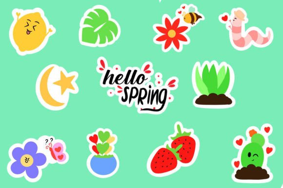 Download Cute Spring Stickers Bundle 2 - Cute Collection