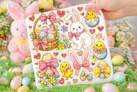 Download Preppy Easter Design, Bunny Coquette Bow - Easter design Collection