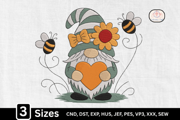 Download Cute Spring Gnome Heart Bee - Cute Collection