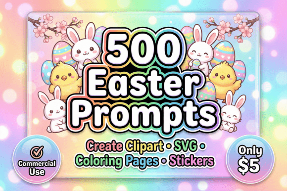 Download 500 Easter Design Prompts Bundle - Easter design Collection