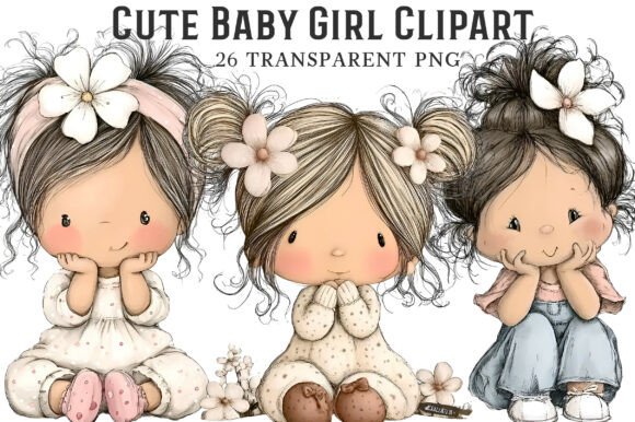 Download Cute Baby Girl Clipart - Cute Collection