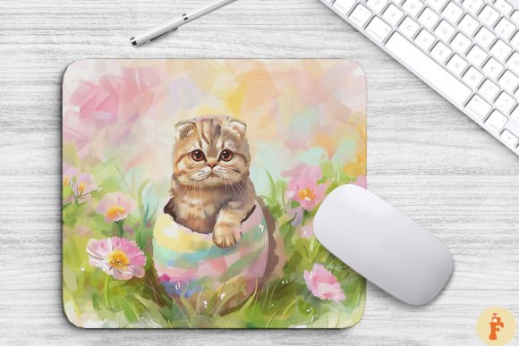 Download Cute Cat in Easter Egg Background - Cute Collection