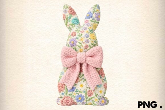 Download Cute Spring Bunny Floral PNG - Cute Collection
