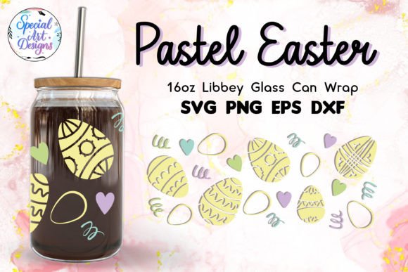 Download Pastel Easter Design | 16oz Glass Wrap - Easter design Collection