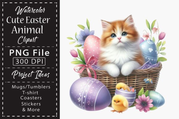 Download Watercolor Cute Easter Animal Clipart - Cute Collection