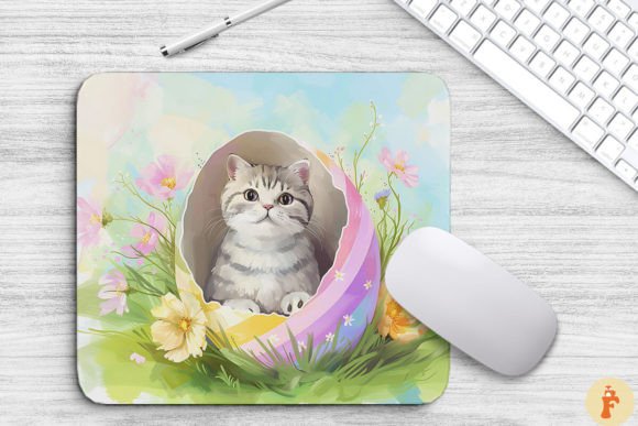 Download Cute Cat in Easter Egg Background - Cute Collection
