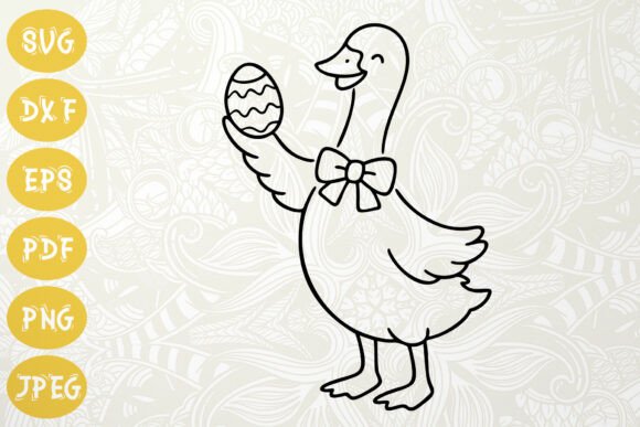 Download Goose Holding Egg SVG Easter Design - Easter design Collection