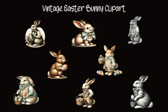 Download Vintage Easter Bunny Clipart - Easter bunny clipart Collection