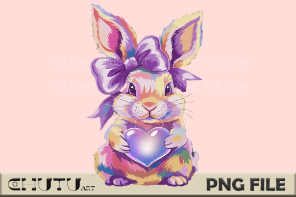Download Cute Bunny with Bow PNG - Cute Collection