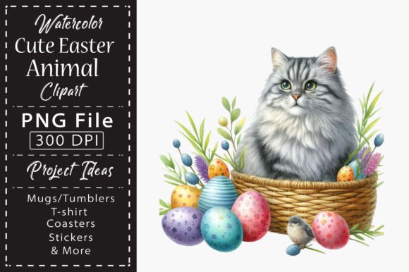 Download Watercolor Cute Easter Animal Clipart - Cute Collection