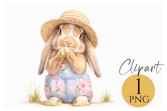 Download Cute Spring Bunny Clipart PNG Farm Art - Cute Collection