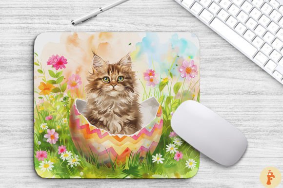 Download Cute Cat in Easter Egg Background - Cute Collection
