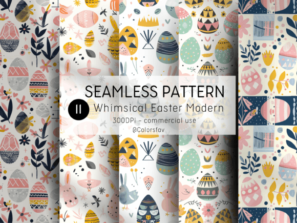 Download Easter Designs with Whimsical Patterns - Easter design Collection