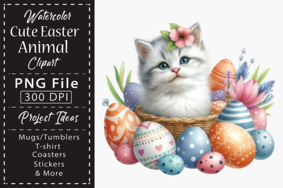 Download Watercolor Cute Easter Animal Clipart - Cute Collection