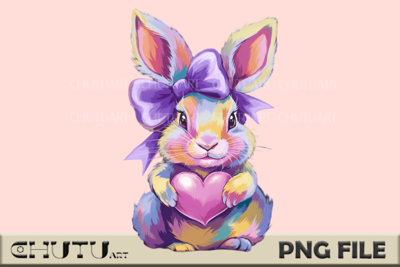 Download Cute Bunny with Bow PNG - Cute Collection