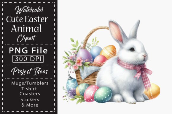 Download Watercolor Cute Easter Animal Clipart - Cute Collection