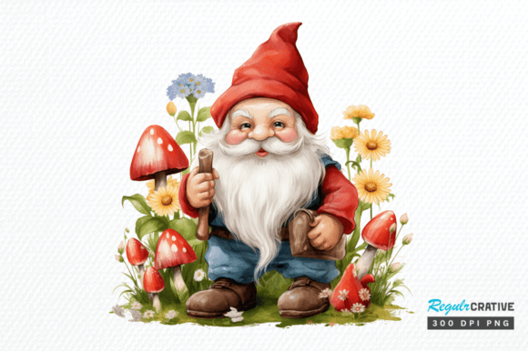 Download Cute Garden Gnome Clipart Png Design - Cute Collection
