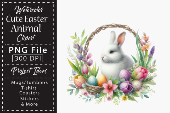Download Watercolor Cute Easter Animal Clipart - Cute Collection