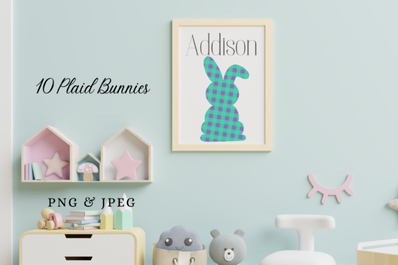 Download Plaid Bunnies Easter Designs - Easter design Collection