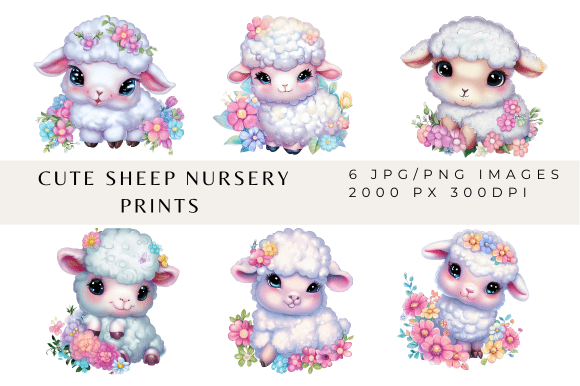 Download Cute Sheep Nursery Prints - Cute Collection