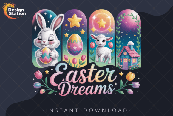 Download Easter Dreams PNG Cute Bunny, Lamb, Eggs - Cute Collection