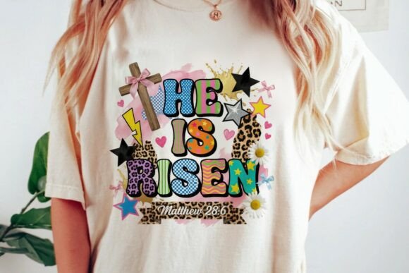 Download He is Risen Vibrant Easter Design Png - Easter design Collection