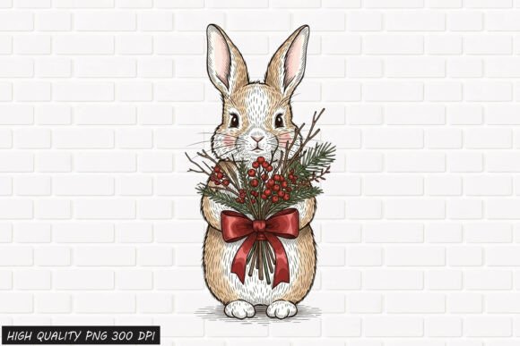 Download Vintage Easter Bunny Clipart 4 PNG File - Easter bunny clipart Collection