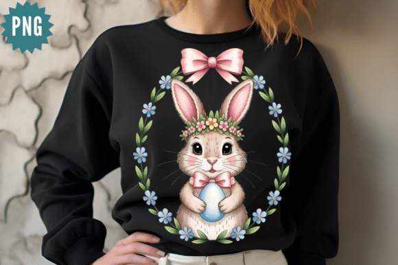 Download Cute Easter Rabbit Clipart PNG Design - Cute Collection