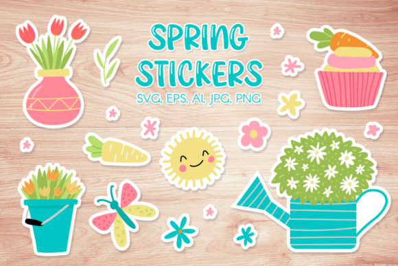 Download Cute Spring - Printable Stickers - Cute Collection