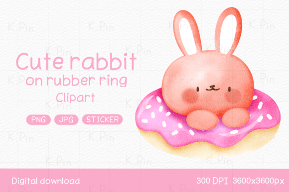 Download Cute Rabbit Clipart: Summer Fun - Cute Collection