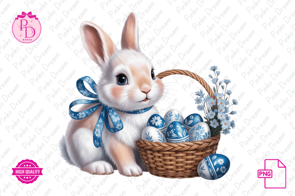 Download Cute Spring Bunnies Cottagecore Clipart - Cute Collection