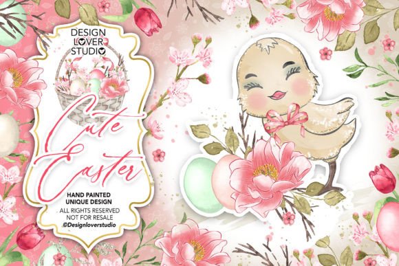 Download Cute Chicken Happy Easter Design - Cute Collection