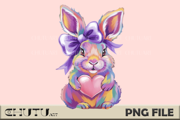 Download Cute Bunny with Bow PNG - Cute Collection