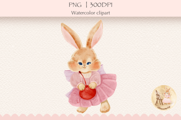 Download Watercolor Cute Bunny Clipart,Rabbit PNG - Cute Collection